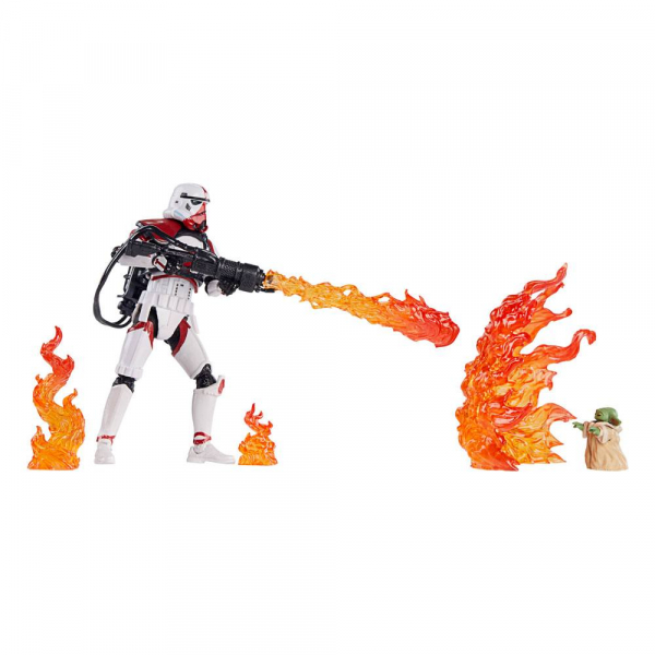 Incinerator Trooper & Grogu Actionfigur Vintage Collection Exclusive, Star Wars: The Mandalorian, 10 cm