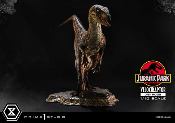 Velociraptor (Open Mouth) Statue 1:10 Prime Collectibles, Jurassic Park, 19 cm
