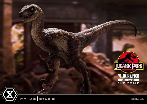 Velociraptor (Open Mouth) Statue 1:10 Prime Collectibles, Jurassic Park, 19 cm