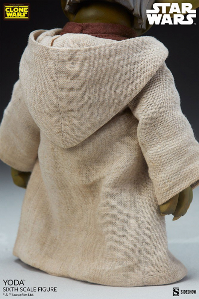 Yoda Action Figure 1/6 Sideshow, Star Wars: The Clone Wars, 14 cm